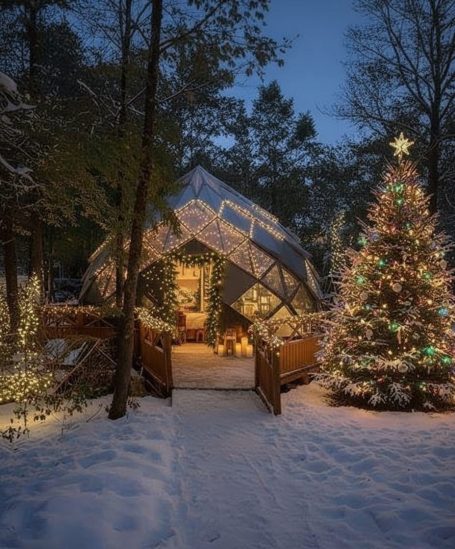 L'ambiance de Noël... HABITAT INSOLITE, HEBERGEMENT INSOLITE - Un cadeau de Noël hors du commun, original et inoubliable