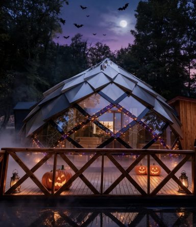 Circus décorée pour Halloween HABITAT INSOLITE HEBERGEMENT INSOLITE ATYPIQUE ET UNIQUE
